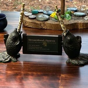 Pen and business card holder